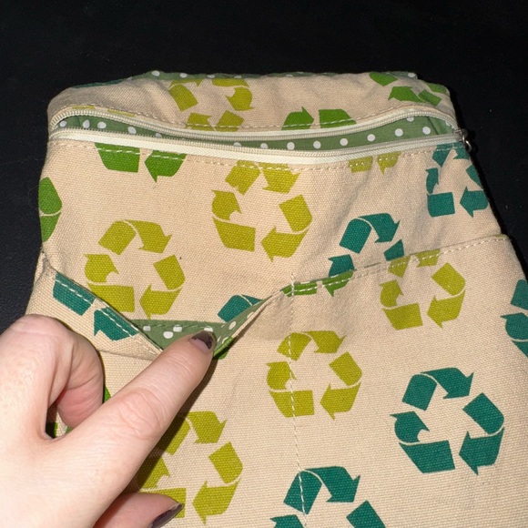 Bungalow 360 Cream and Green Crossbody Bag - Picture 4 of 7